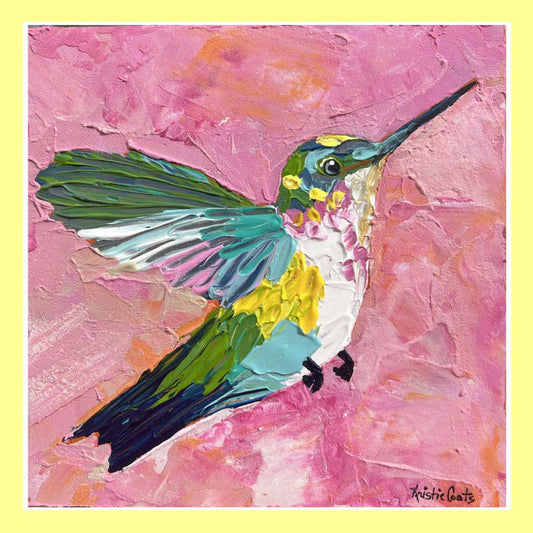 KRISTIE'S HUMMINGBIRD SQUARE PILLOW SWAP