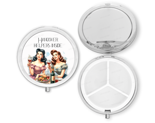 Purse Pill Box Organizer, Hangover Helpers inside