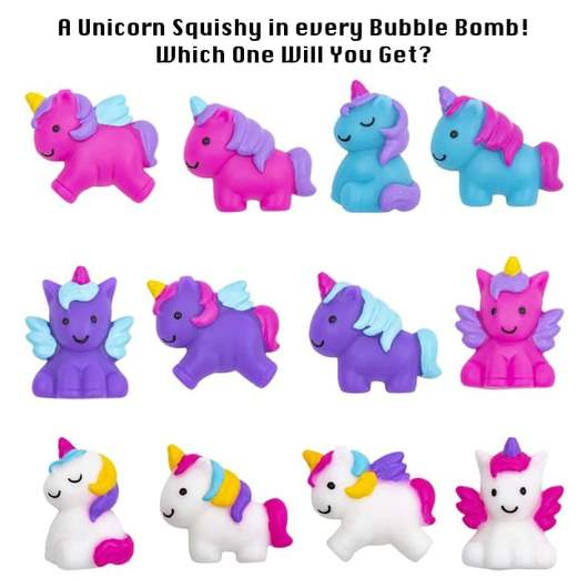 Unicorn Kids Bath Bombs Gift Set with Toys Inside – 1 Pack