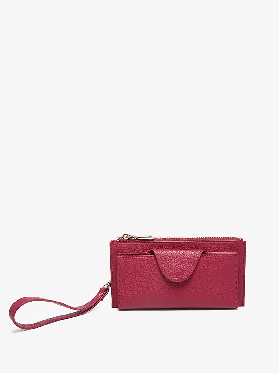 Kyla RFID Wallet w/ Snap Closure: Coffee