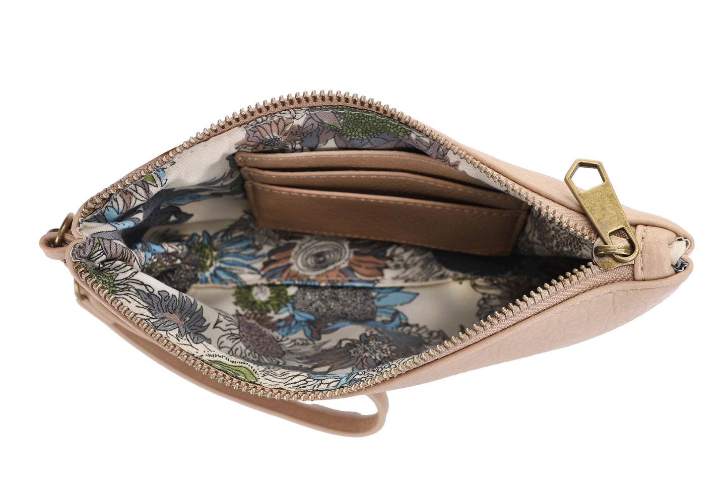 Liz Soto Madison 3321 Hobo with detachable wristlet: Almond