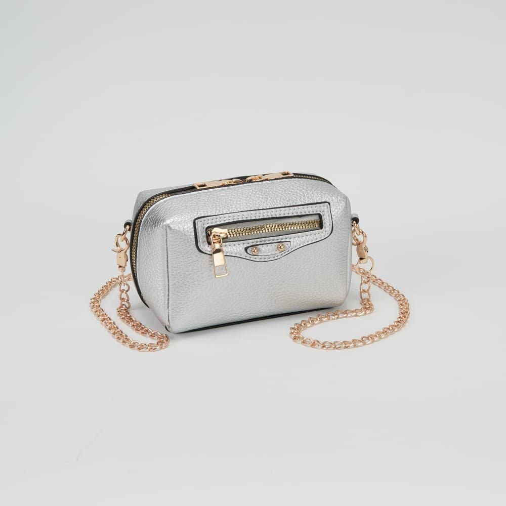 Mia Mini Crossbody with Gold Link Chain
