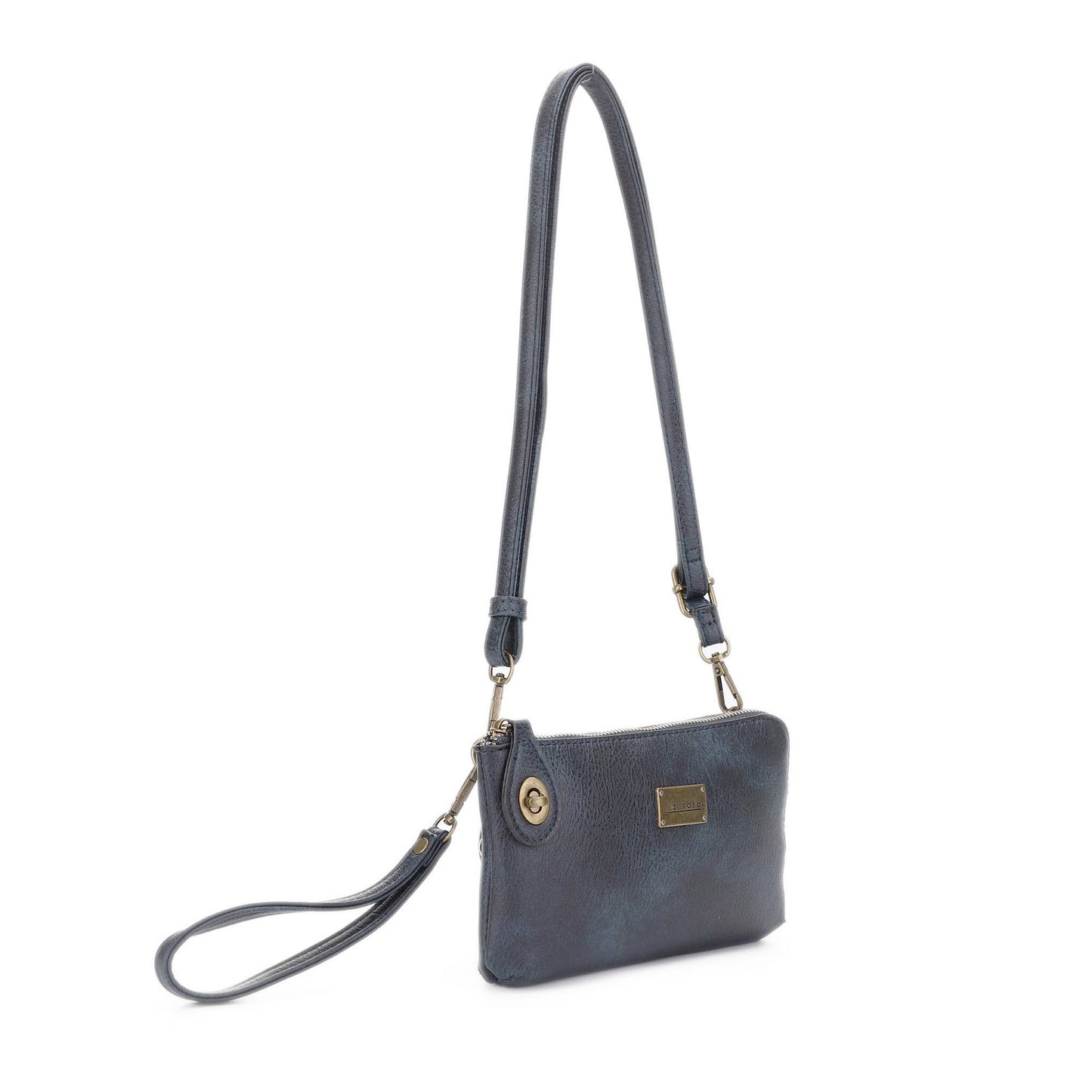 Tina 3307 cross-body, wallet, cell phone and wristlet: Dark Grey / Cross body