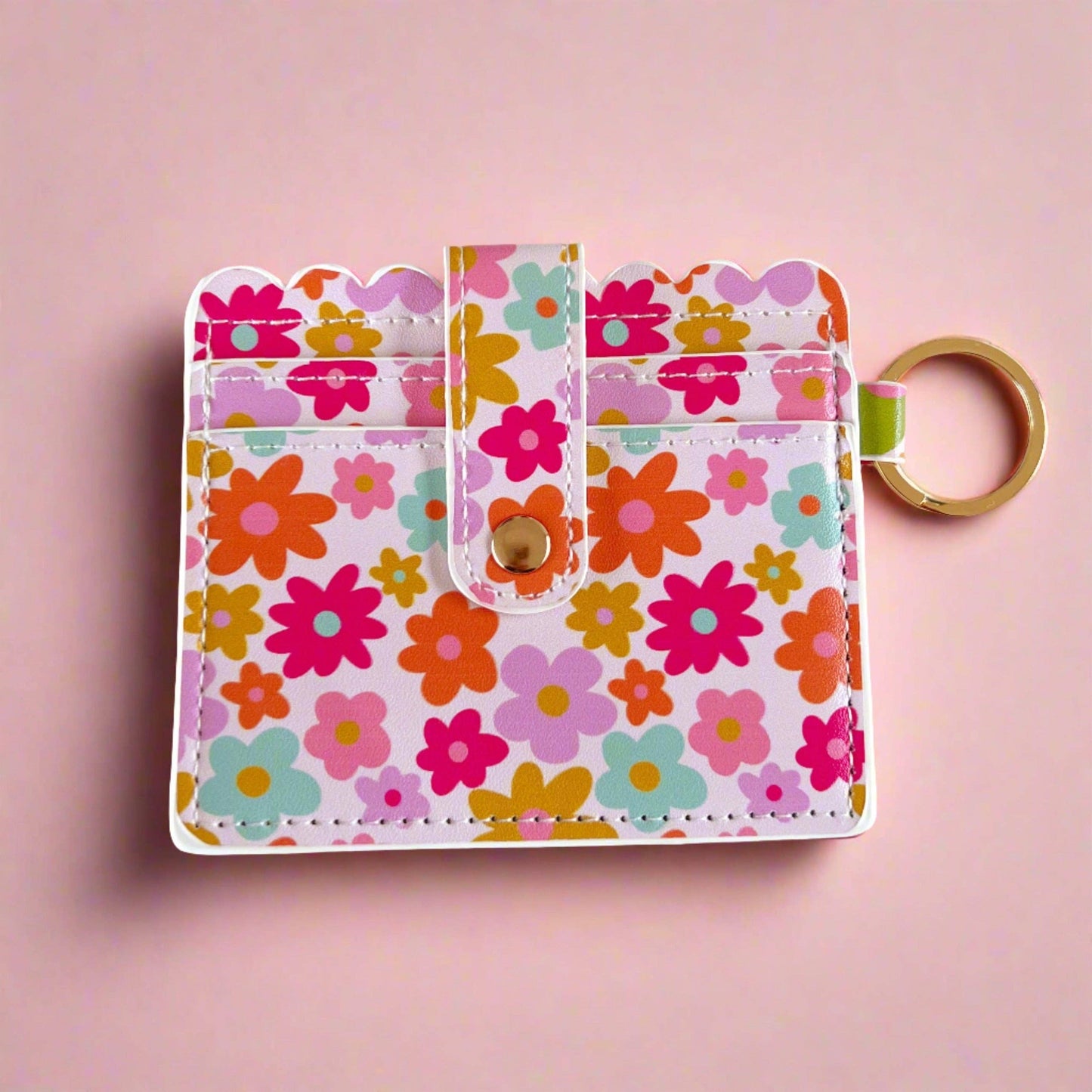 Wallet/Keychain - Retro Florals