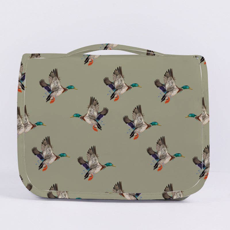 Green Mallard Duck Shower Tote