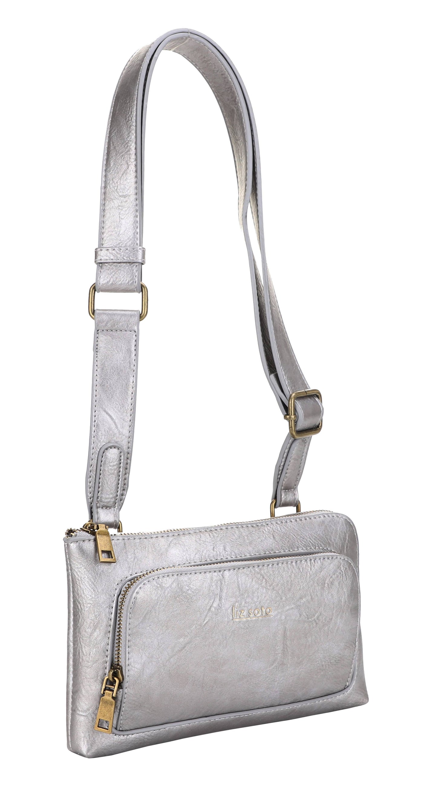 Liz Soto Jenni 3320 cross body: Lt. Pewter