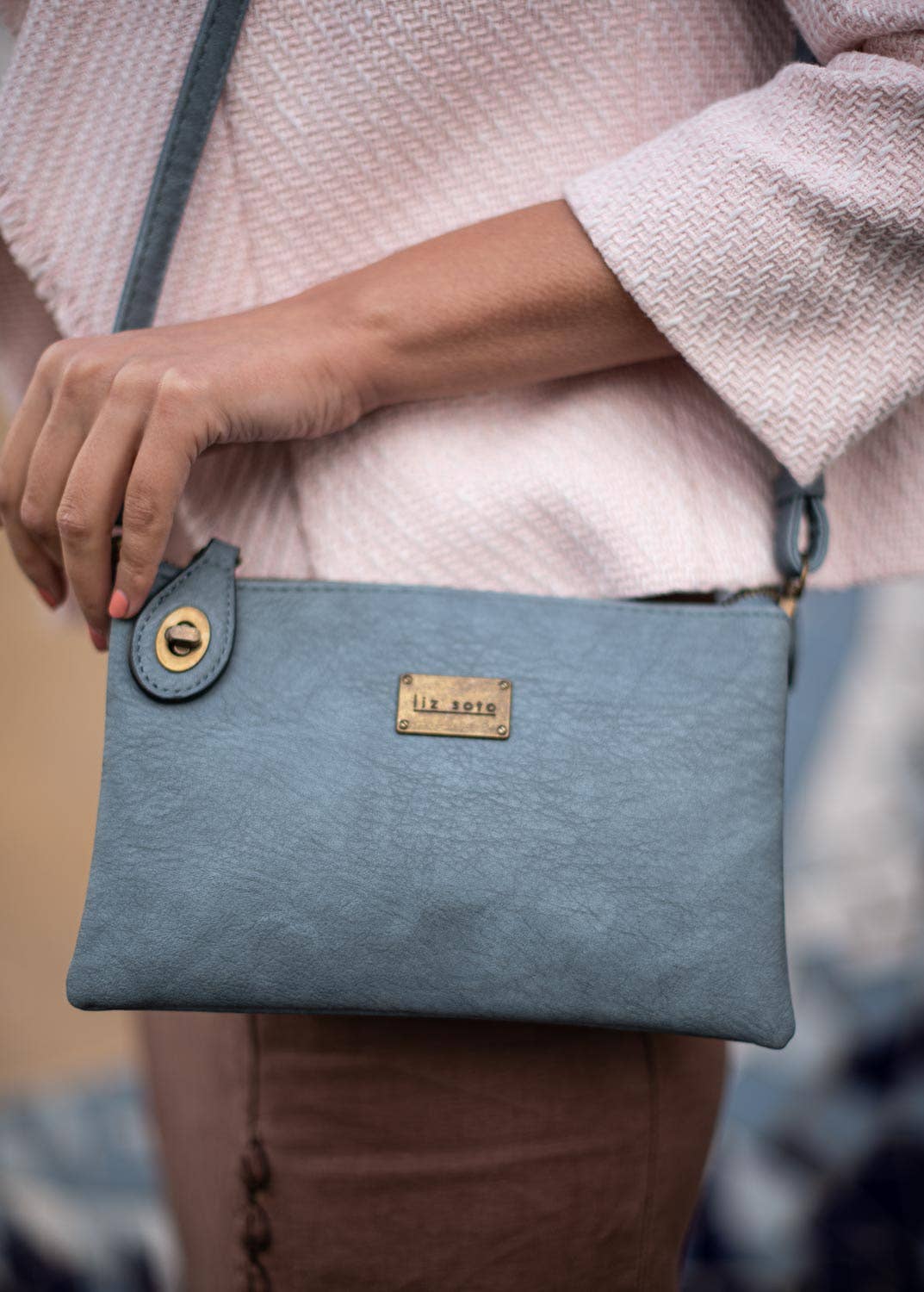 Ella 3311 cross-body and wristlet: Denim / Cross body