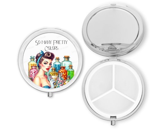 Purse Pill Box Organizer, So many pretty colors