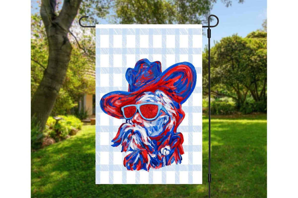 Colorful Rebel Mascot Garden Flag